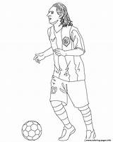 Messi Coloring Pages Soccer Getdrawings Printable sketch template
