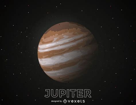 jupiter planet cutout illustration vector