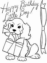 Birthday Coloring Happy Pages Boy Little Print Utilising Button Grab Feel Piece Could Also Size sketch template