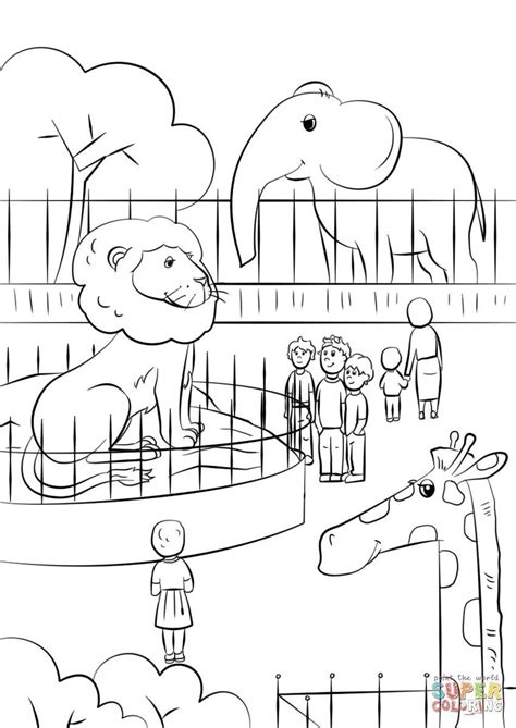 zoo animals coloring pages zoo animals coloring page  printable