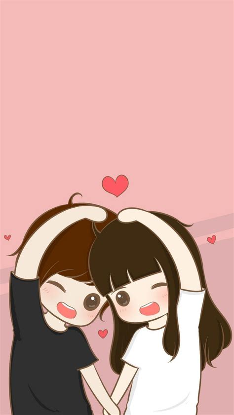 Gambar Kartun Korea Cute Korean Anime Couple Wallpaper Korean Couple