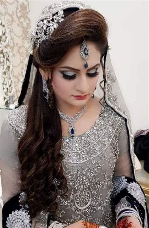 pakistani bridal hairstyles for barat function 2020