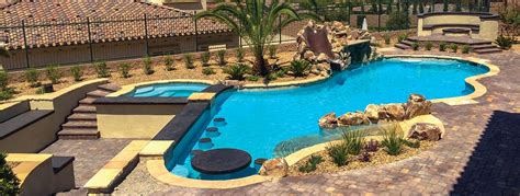 las vegas custom swimming pool buildersblue haven pools