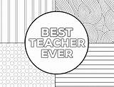 Teacher Coloring Appreciation Ever Pages Printable Card Thank Cards Papertraildesign Paper sketch template