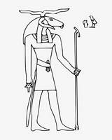 Egito Antigo Colorir Sobek Clipartkey 166kb sketch template