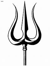Trishul Shiva Clipart Tattoo Symbol Om Trisul Designs Coloring Clip God Trishula Durga Cliparts Outline Pages Stencil Maa Lord Hinduism sketch template
