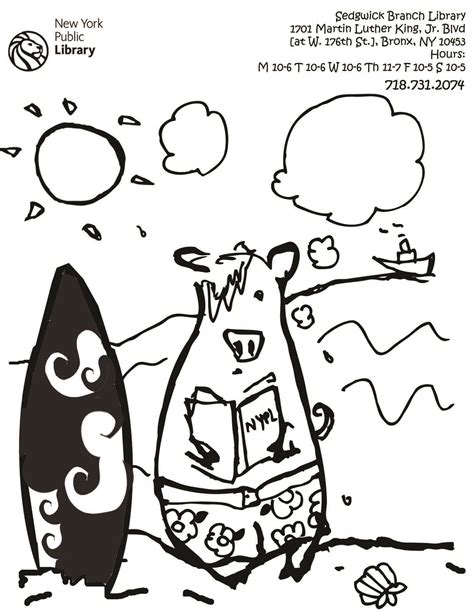 summer reading coloring pages coloring pages
