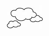 Cloud Clouds Coloring Clipart Pages Cloudy Colouring Kids Drawing Color Shape Book Awesome Sheet Sketch Clip Netart Printable Wolken Template sketch template