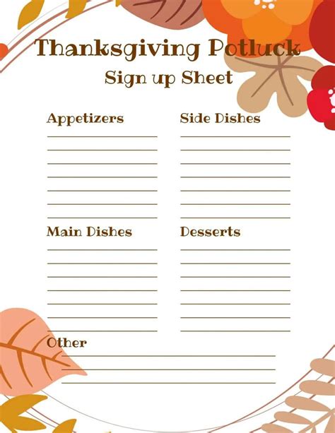printable downloadable thanksgiving potluck sheet printable word searches