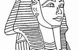 Mask Coloring Printable Masks Egyptian Tutankhamun Printables Fun Print Color Medium sketch template