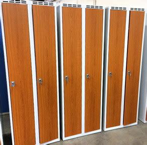 garderobenschraenke spinde mit holz mdf hpl tueren