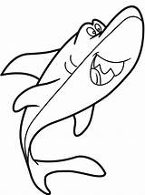 Shark Coloring Pages Funny Clipart Cartoon Hammerhead Kids Color Line Drawing Laugh Getting Printable Cute Cliparts Thresher Great Getdrawings Getcolorings sketch template