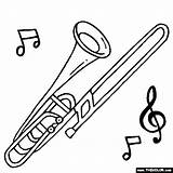 Trombone Musicais Notas Kolorowanki Instrumenty Muzyczne Sopro Puzon Muzyka Musikinstrumente Tudodesenhos Trombones Posaune Darmowe Trombón Saksofon Basowy Trumpet Thecolor Malvorlagen sketch template