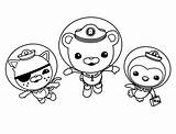 Octonauts Coloring Pages Printable Cast sketch template