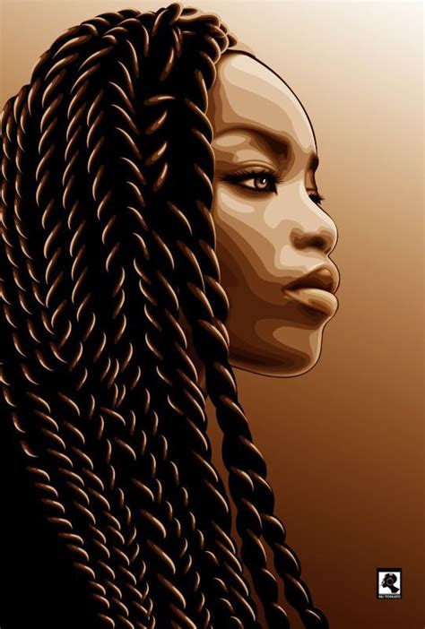 55 Amazing Black Hair Art Pictures And Paintings With