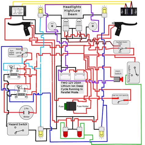 daisy wiring wiring diagram  turn signals  vw trike conversion kit