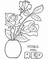 Coloring Pages Valentine Roses Sheets Flowers Printable Rose Flower Red Jasmine Activity Kids Valentines Color Colouring Pre February Saint Hearts sketch template