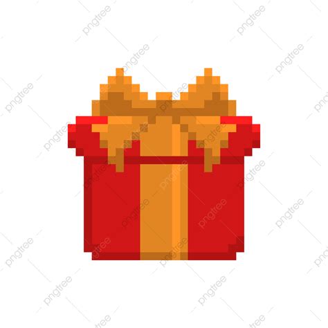 christmas gift icon pixel icon gift box pixel png transparent