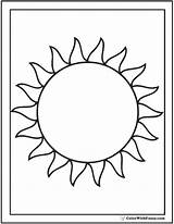 Coloring Sun Pages Star Color Pdf Blazing Print Sheets Colorwithfuzzy sketch template