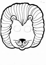 Caretas Mascaras Recortar Disfrazarte Lion Entradas Primaria sketch template