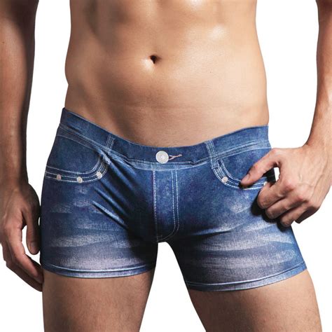 2013 mens men s blue jeans boxer shorts underwear panties