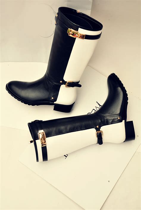 Riding Boots Fashion Leather Knight Boots Combat Boots Women On Luulla