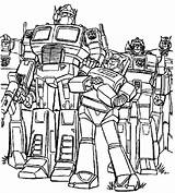 Coloring Pages Bots Rescue Optimus Prime Transformers Choose Board sketch template