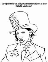 Marilyn Manson Coloring Book Comment Mom sketch template