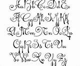 Cursive Letters Fonts Handwriting Alphabets Popular Penmanship sketch template