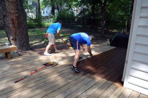 deck boards staining  deck boards
