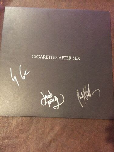 cigarettes after sex lp signed autographed auction details