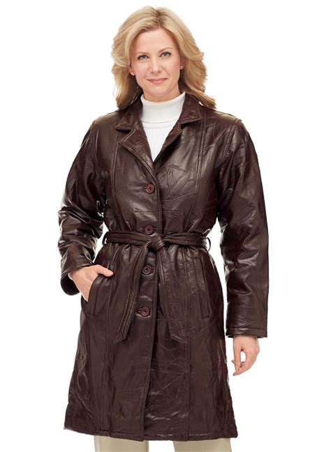 womens leather trench coat wardrobe mag