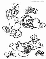 Coloring Easter Daisy Donald Duck Pages Disney Gif Colouring sketch template