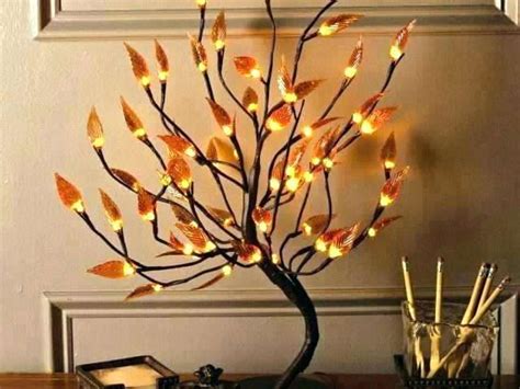 pin  lighted tree branches home decor