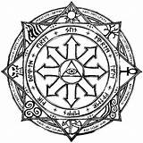 Cthulhu Sigil Magick Star Rune Shroud Occult Viking Polynesian Runes Lovecraft Burroughs Morrison Timothy Leary sketch template