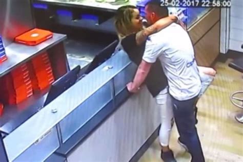 Warning Explicit Video Couple Caught Romping On Cctv In Dominos