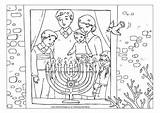 Menorah Activityvillage Hanukkah sketch template