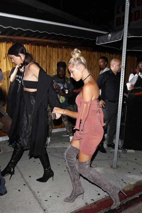 Kendall Jenner And Hailey Baldwin Wear Thigh High Boots To Kylie S