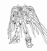 Gundam Wing Waltz Endless Zero Coloring 塗り絵 Wallpapers イラスト Credit Larger Sketch sketch template