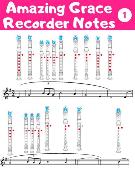 amazing grace recorder notes recorder notes recorder notes recorder   tabs