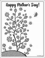 Coloring Mother Pages Mothers Printable Growing Plants Mombrite sketch template