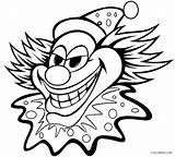 Clown Coloring Pages Evil Scary Getcolorings sketch template