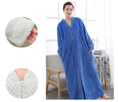 2019 Autumn And Winter Flannel Nightgown Pajamas Loose And Comfortable