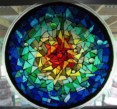 Rainbow Suncatcher Mosaic Glass Mosaic Art Stained Glass Mosaic