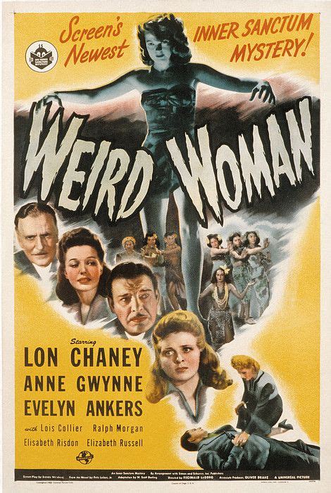 weird woman 1944 as seen on svengoolie 1 31 15 movie posters horror posters classic movie