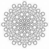 Circle Mandala Coloring Pages Printable Adult Mandalas Choose Board Digital Etsy sketch template