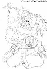 Exorcist Blue Coloring Pages Anime Getdrawings Getcolorings Printable Template sketch template