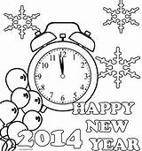 Year Coloring Pages Happy Years Drawing Kids Cool2bkids Printable Getdrawings sketch template