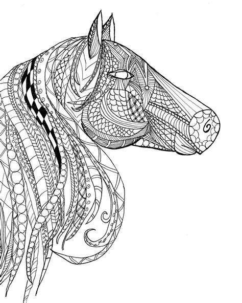 horse coloring pages  adults kids cowgirl magazine