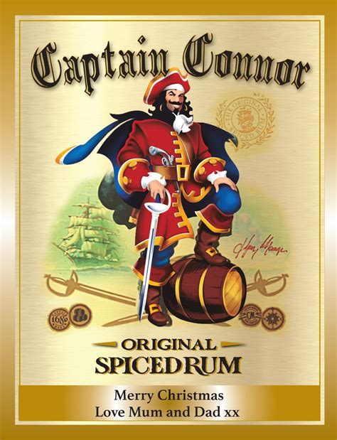 captain morgan bottle label